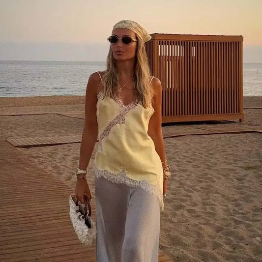 Lace Patchwork Camisole