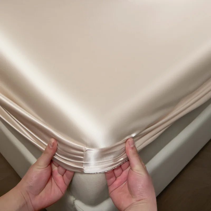 3-Piece Luxury Mulberry Silk Bed Sheet Set