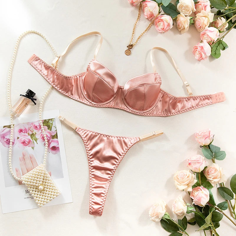 Champagne Floral Push Up Set