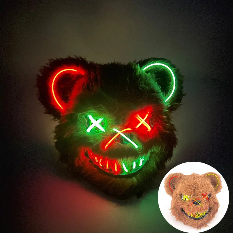 Glowing Bloody Animal Mask