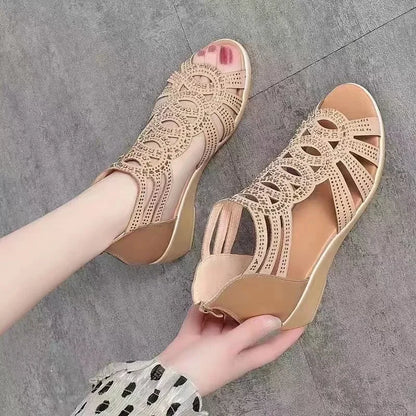 Soft Sole Roman Wedges