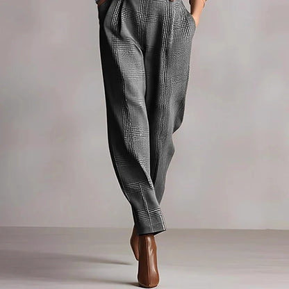 Plaid Button Jumpsuit