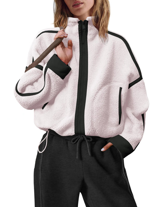 Sherpa Fleece Zip Jacket