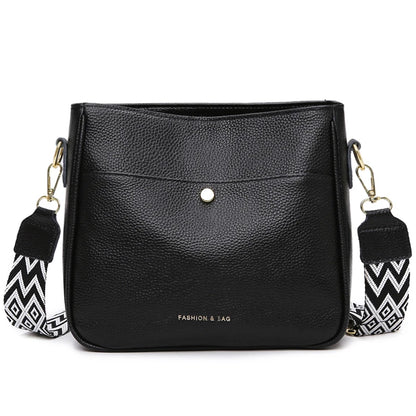 Cowhide Leather Messenger Tote