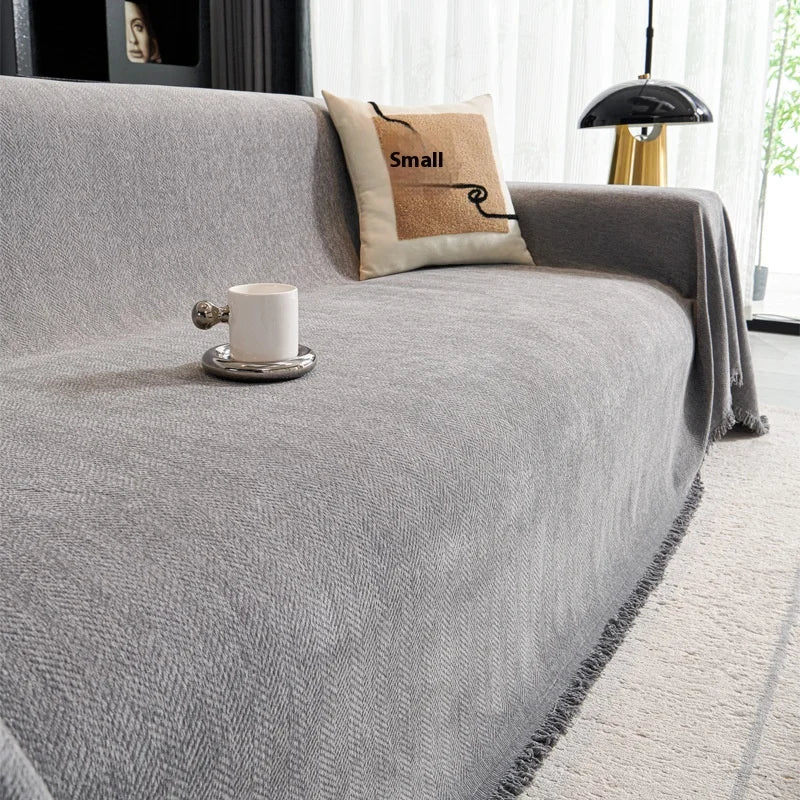 Tassel Chenille Sofa Cover