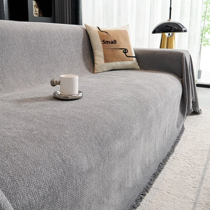 Tassel Chenille Sofa Cover
