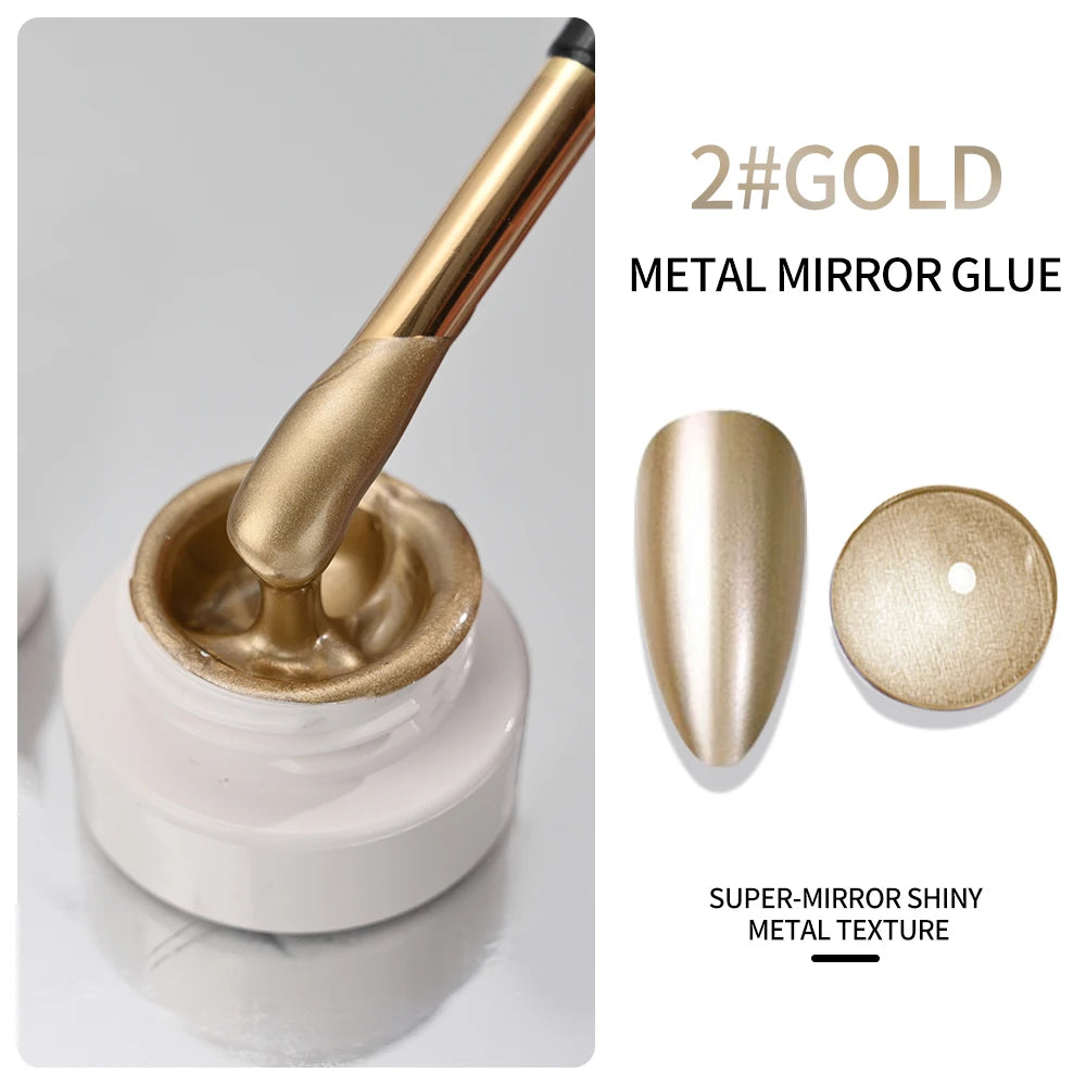 Metallic Chrome Nail Art Gel