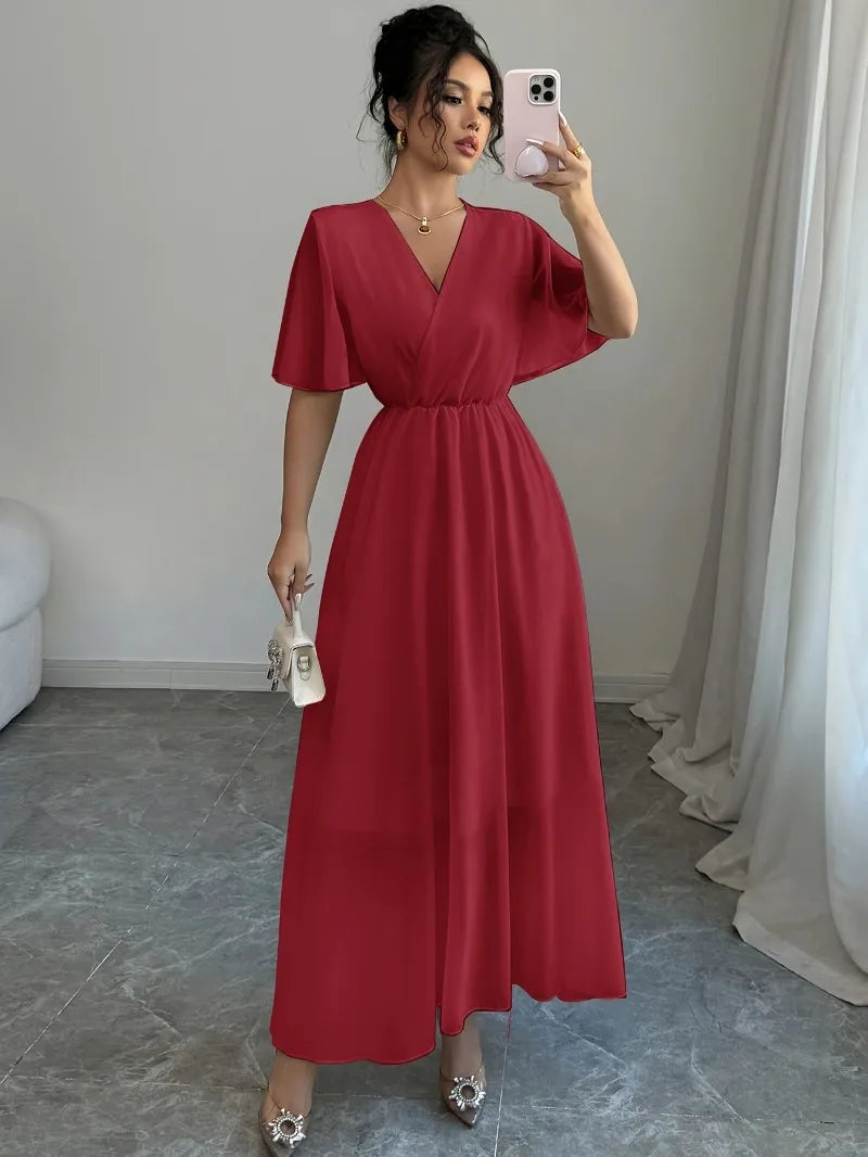 Draped Empire Dress