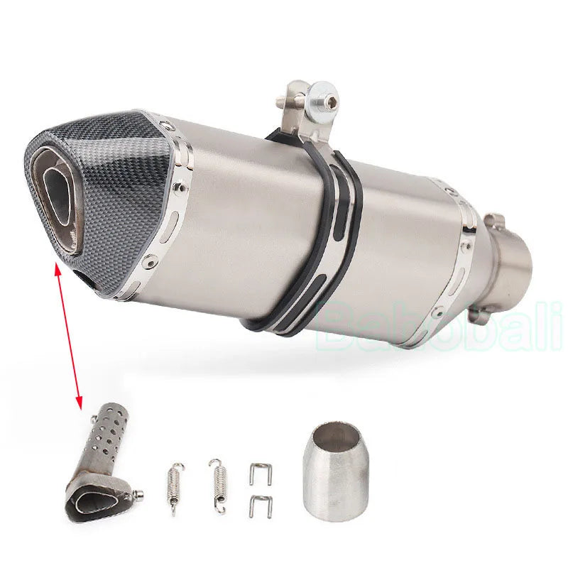 Universal 51mm Stainless Exhaust Muffler with DB Killer