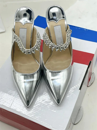 Pointed Toe Mule Heels
