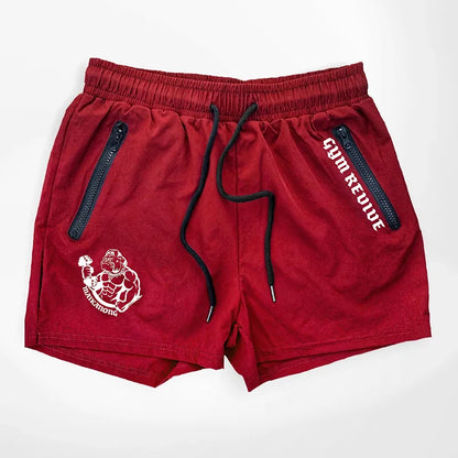 Double Zipper Pocket Training Shorts