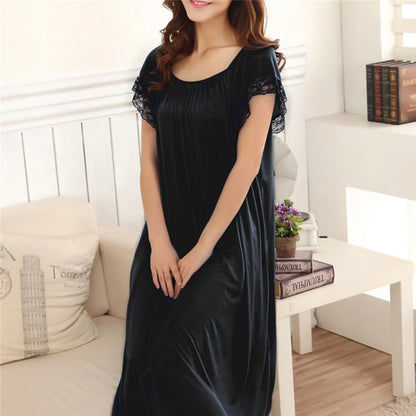 Lace Patchwork Night Gown