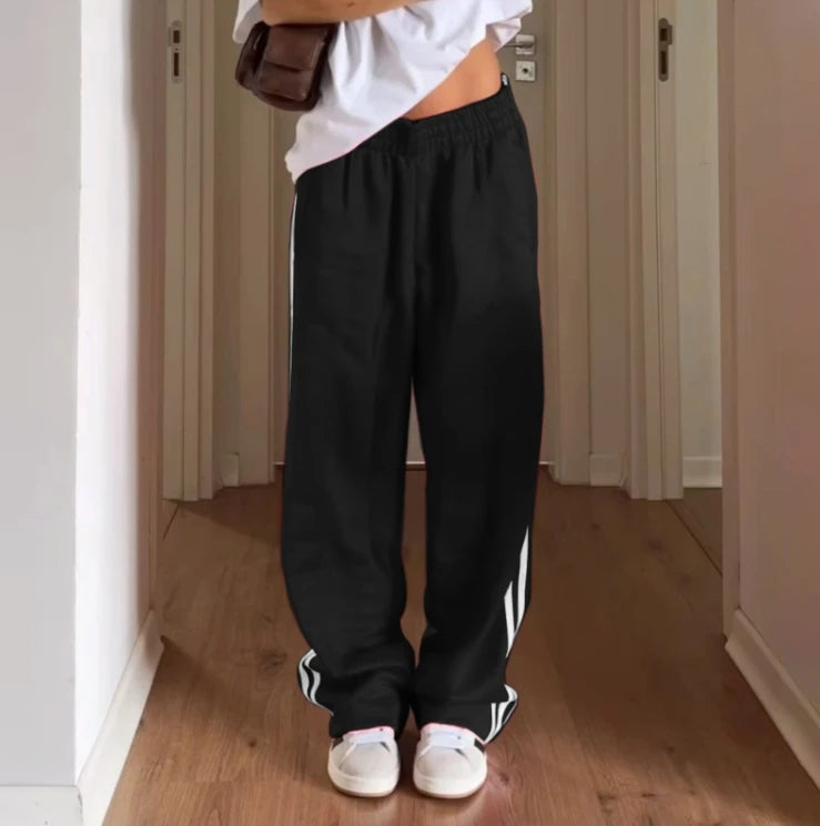 Striped Straight Pants
