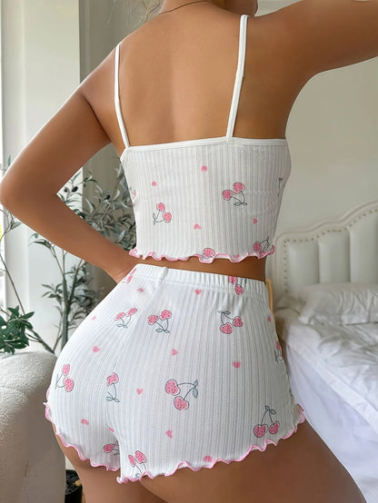 Women's Round Neck Nightwear Set