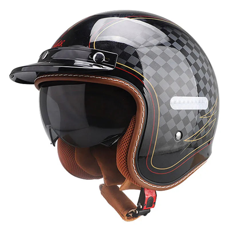 3/4 Open-Face Vintage Jet Helmet