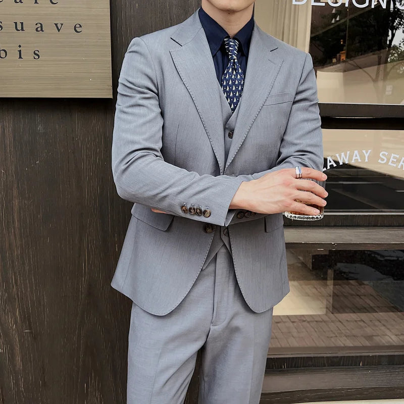 Jacket Vest Pants Ltalian Suit