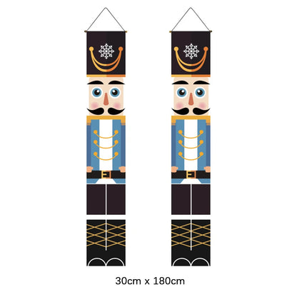 Christmas Hanging Door Banner Snowman Santa Decoration