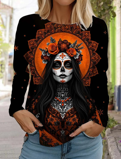 Sugar Skull Long Sleeve Shirt