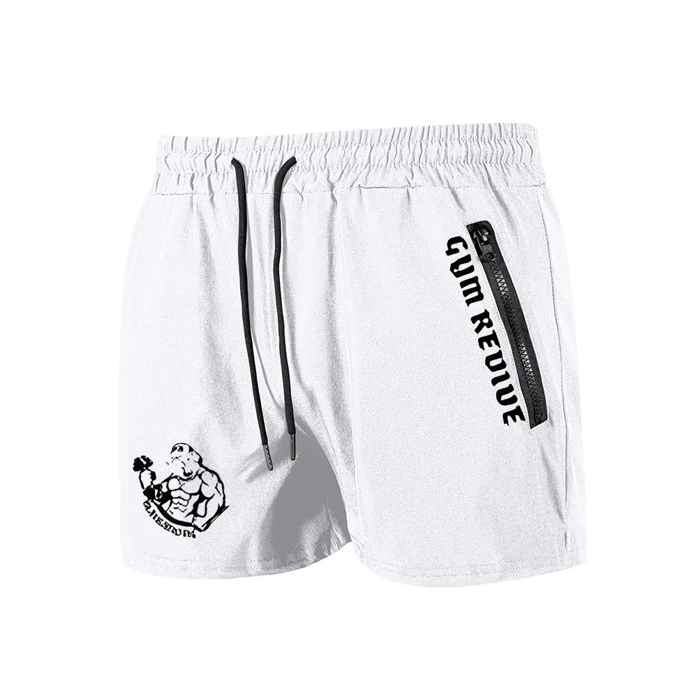 Double Zipper Pocket Training Shorts