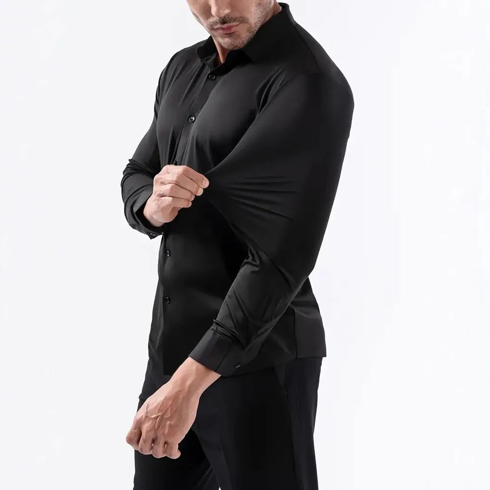 Elegant Square Collar Dress Shirt