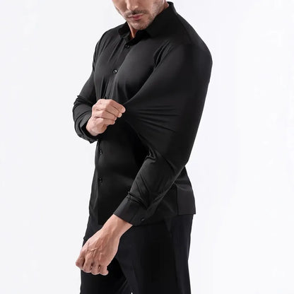 Elegant Square Collar Dress Shirt