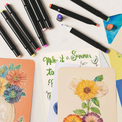 Double Tip Permanent Art Markers