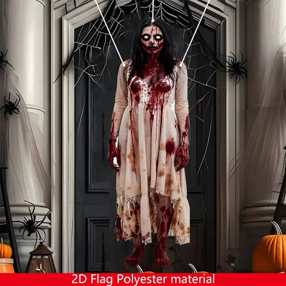 Bloody Zombie Door Banner