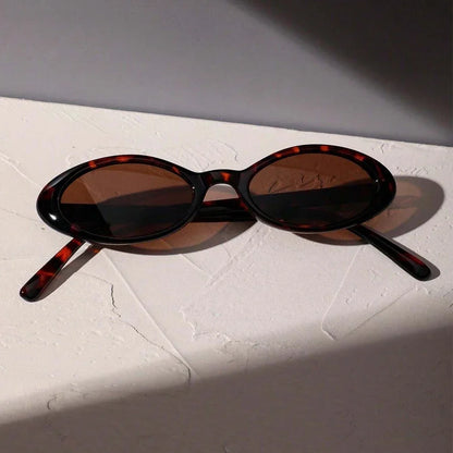 Oval Brown Fashion Sunglasses