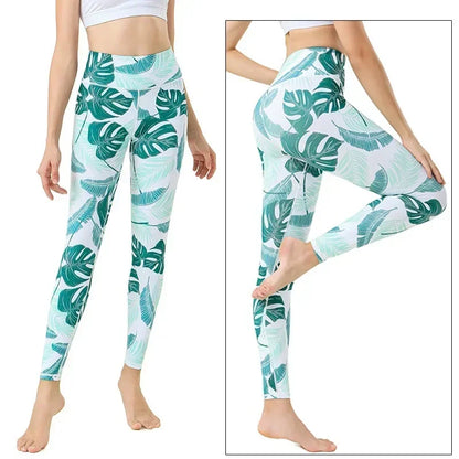 Cloud Hide Floral Push-Up Leggings