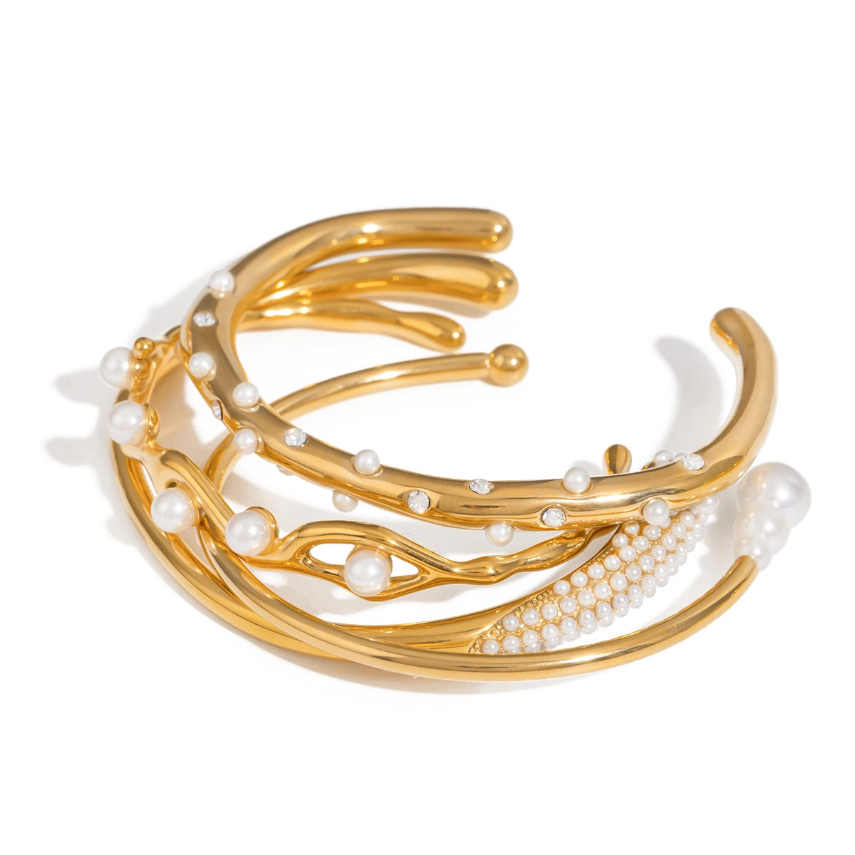Gold Stainless Steel Cuff