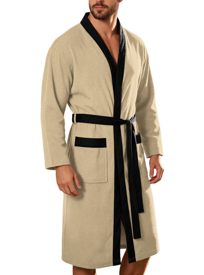 Terry Cloth Belted Bathrobe