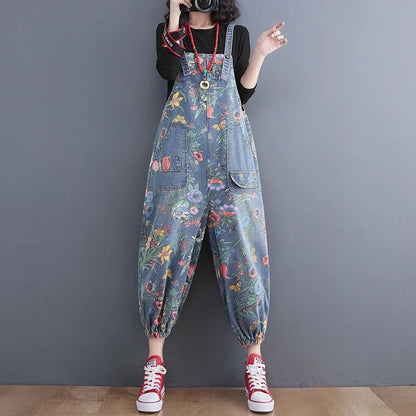 Floral Cargo Jumpsuit