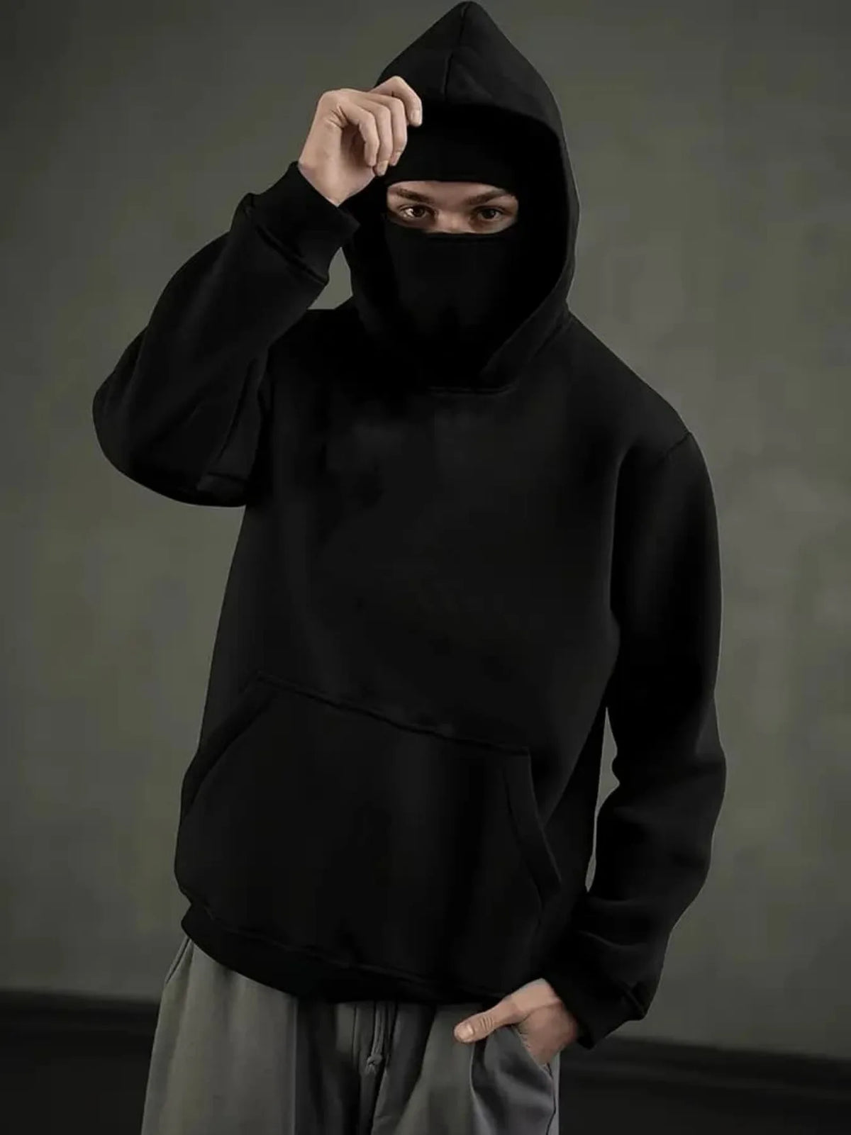 Face Mask Zip Hoodie