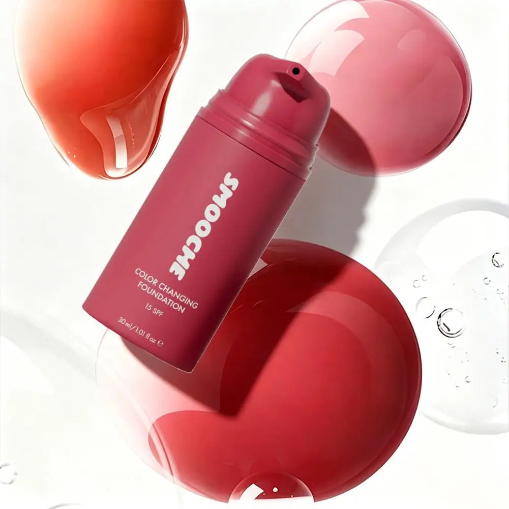 30ml SMOOCHE Color Changing Foundation - Self-Adjusting Shade