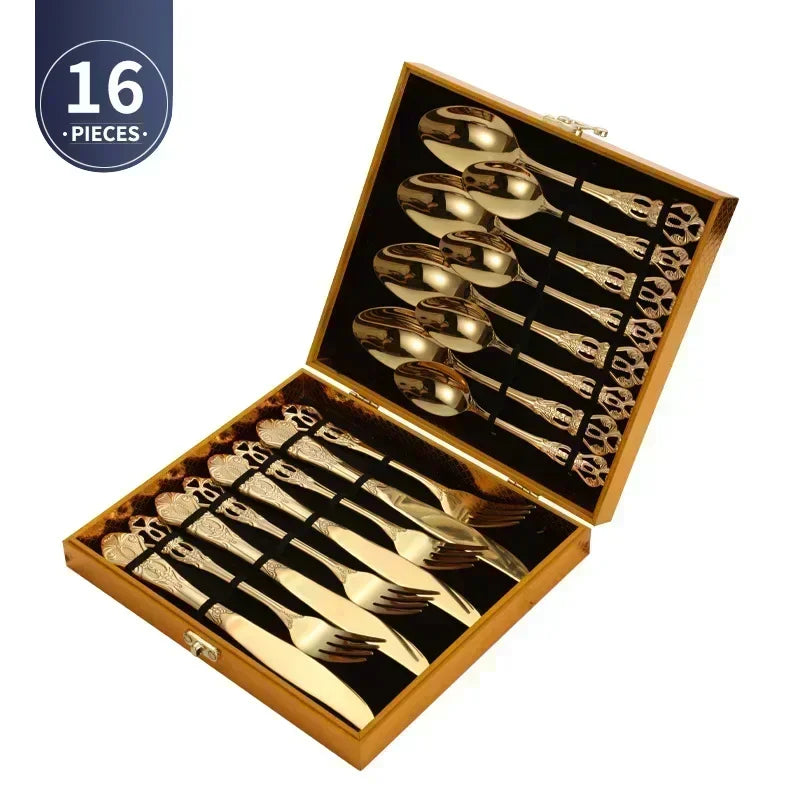 Luxury Gold Cutlery Set