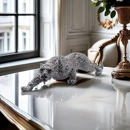 Cheetah Resin Statue