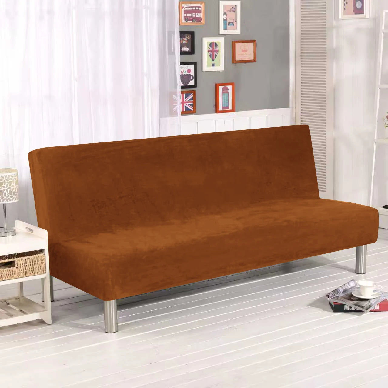 Velvet Sofa Bed Cover