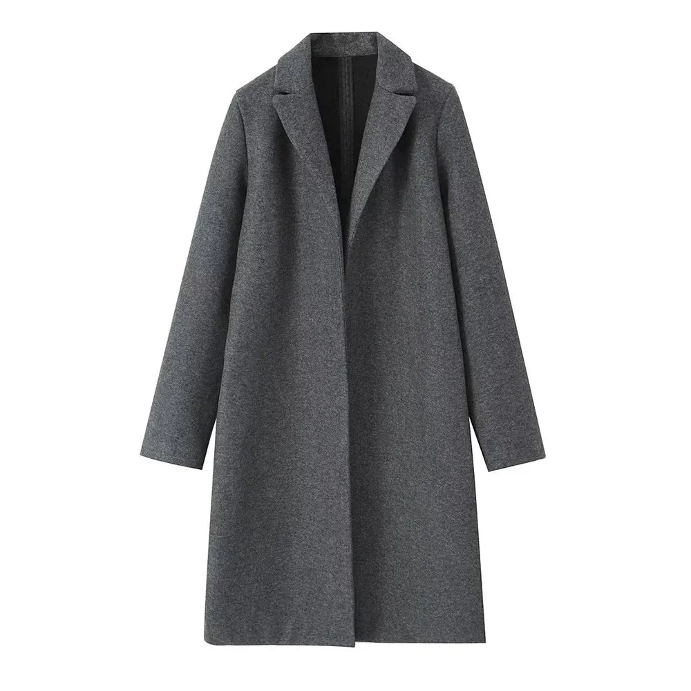 V-Neck Trench Coat