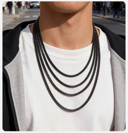 High Stainless Round Cuban Chain Daily