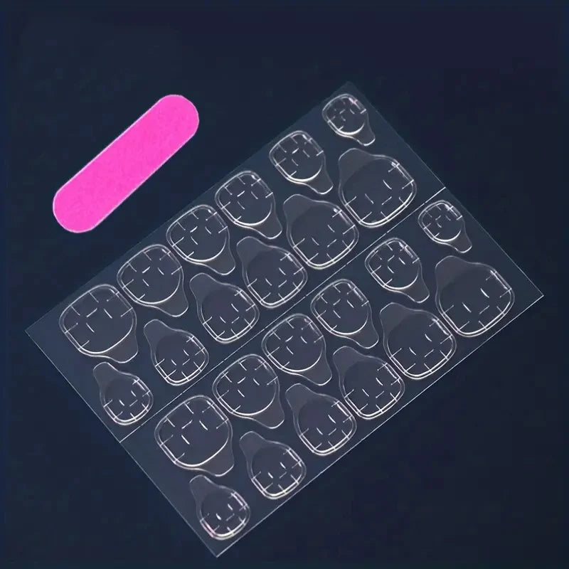 96Pcs French Wave Nail Set
