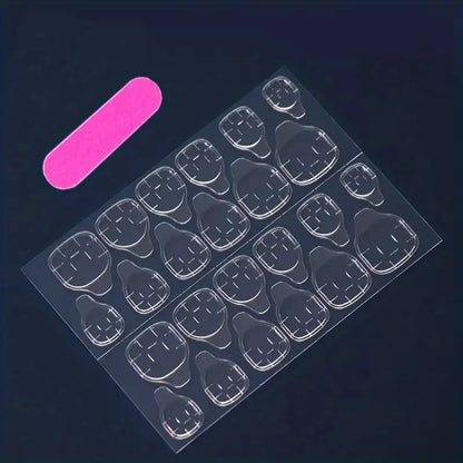 96Pcs French Wave Nail Set