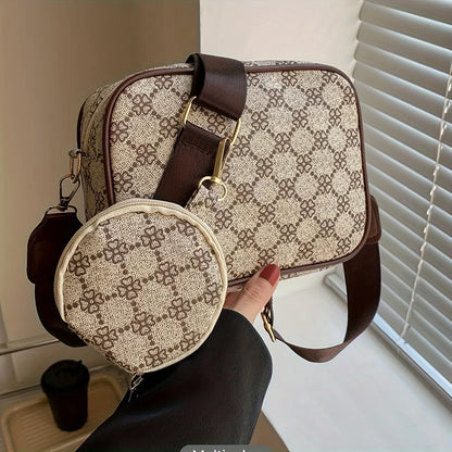 Geometric Crossbody Bag Set
