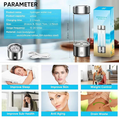 Electric Hydrogen Water Bottle