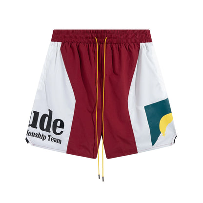 Letter Print Hip-Hop Beach Shorts