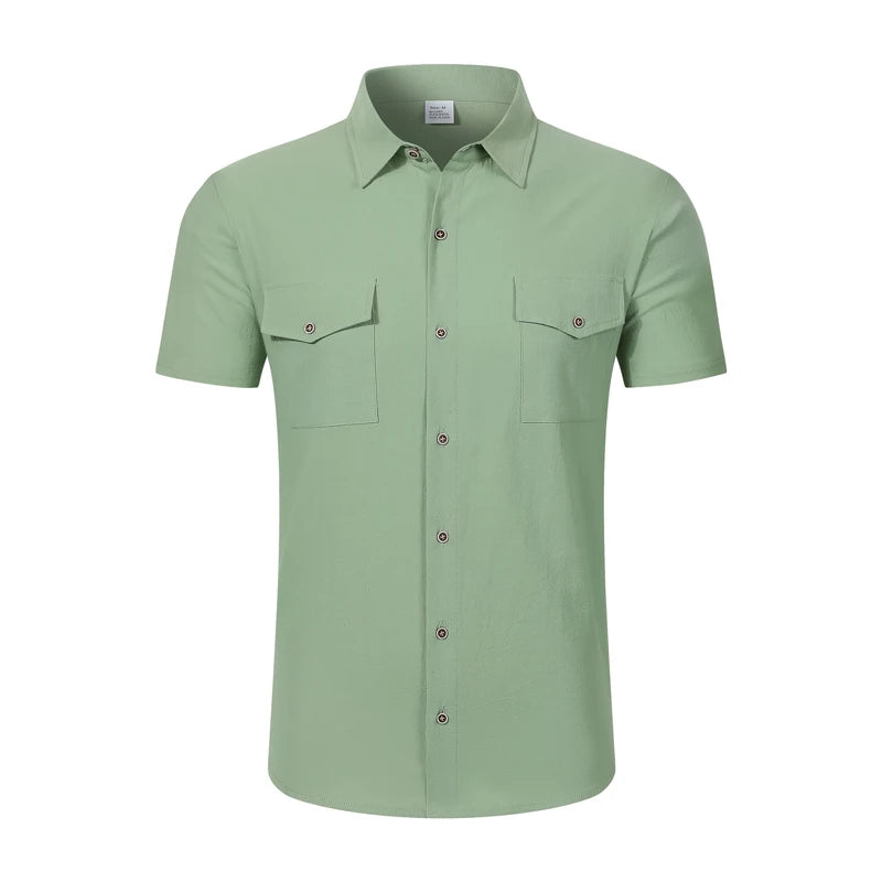 Linen Short Sleeve Summer Shirt