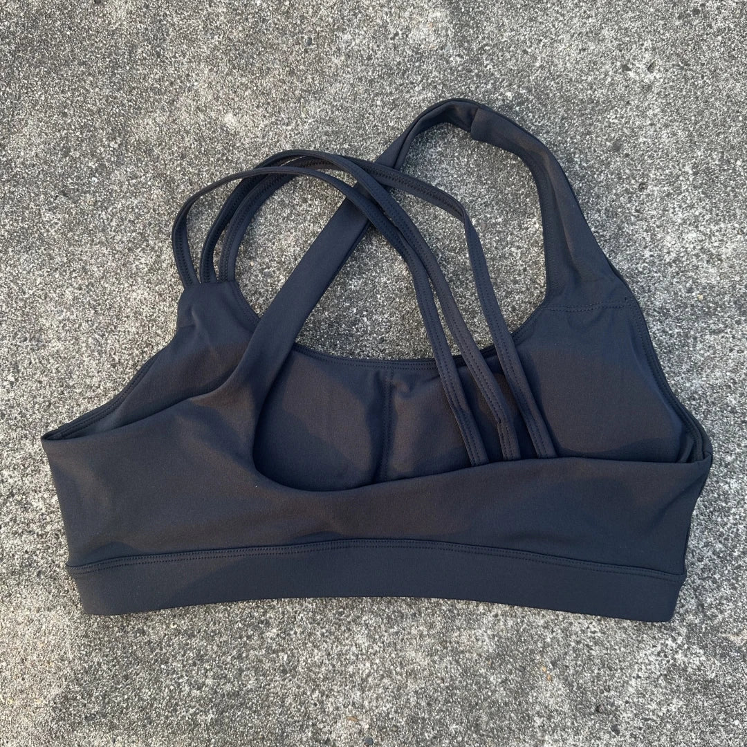Solid Color Cross Back Fitness