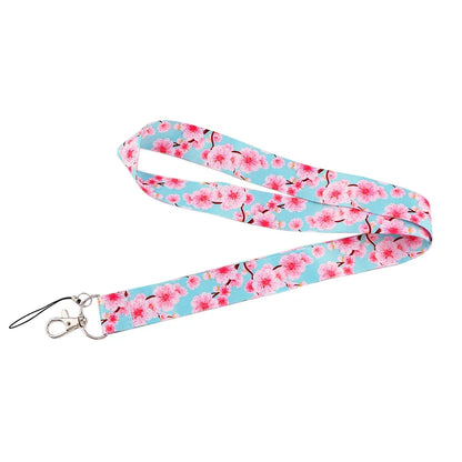 Sakura Cherry Blossoms Flower lanyard