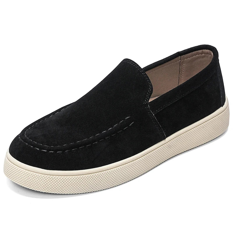 Suede Tassel Driving Loafers