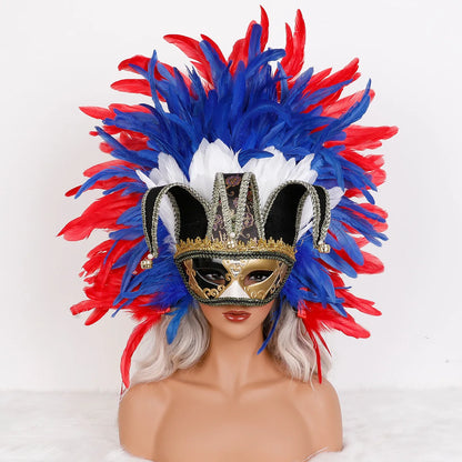 Feather Masquerade Party Mask