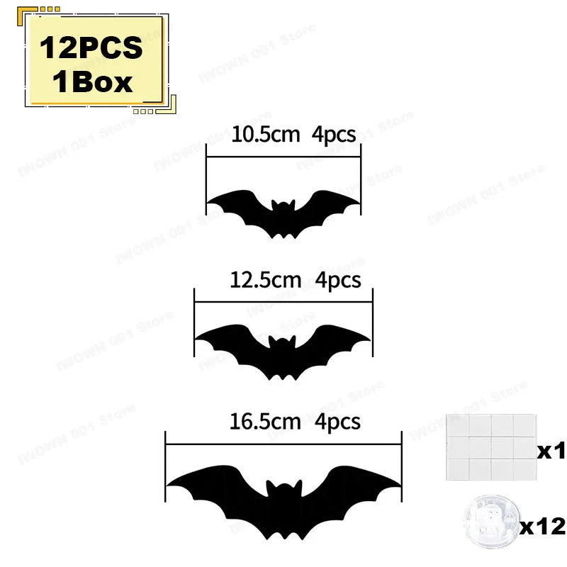 Glowing Bat Wall Decals